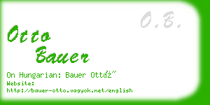 otto bauer business card